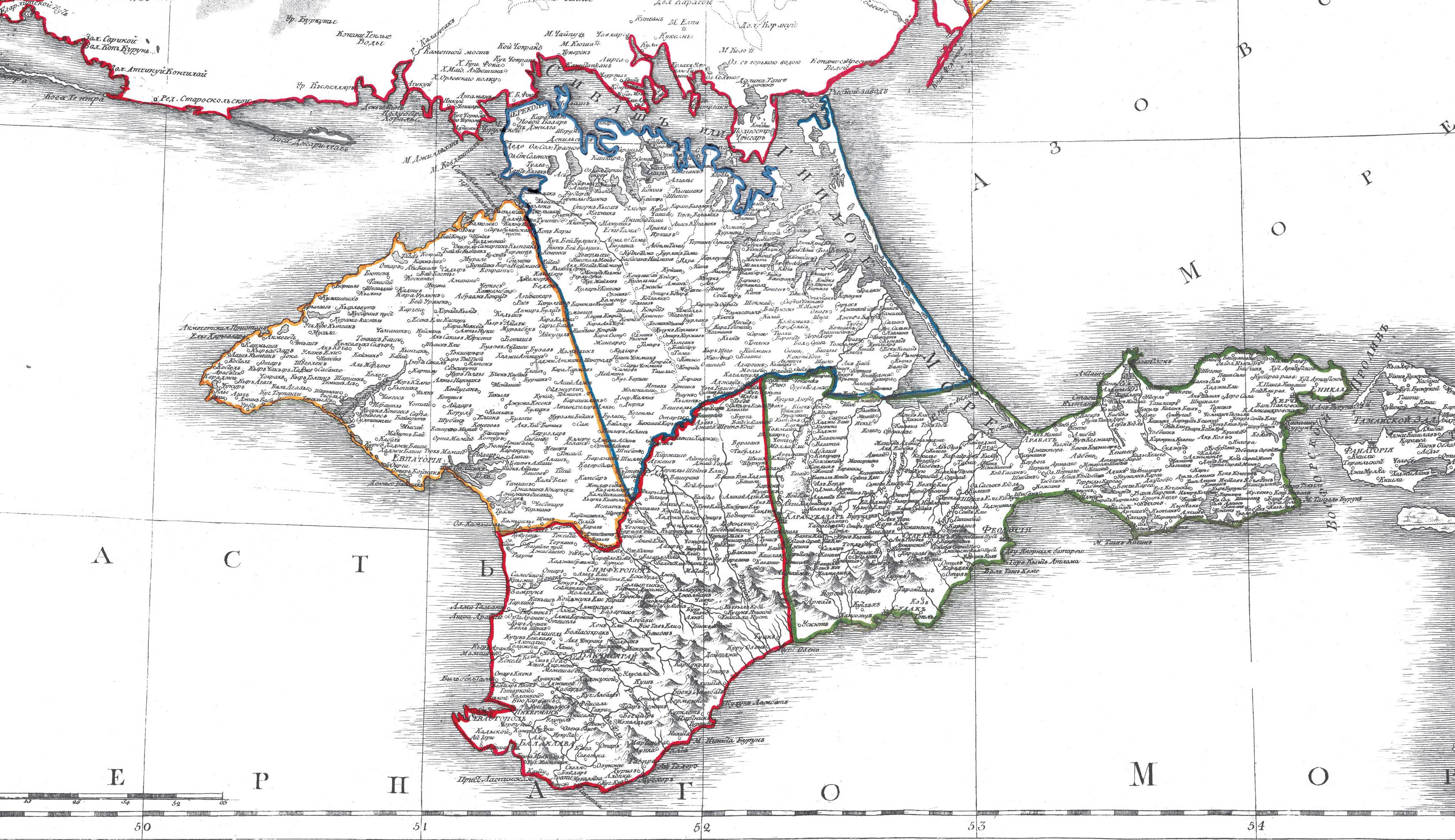 Верстовая карта крыма